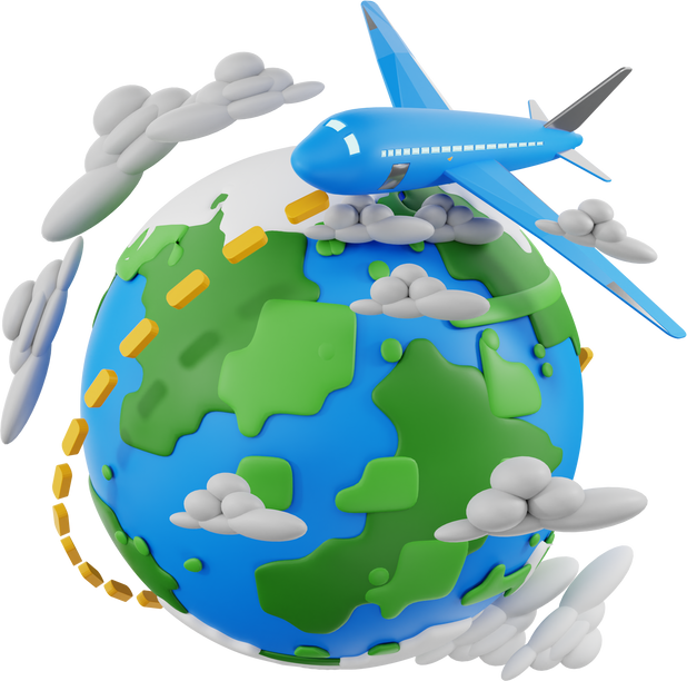 3d render icon Travel Agency